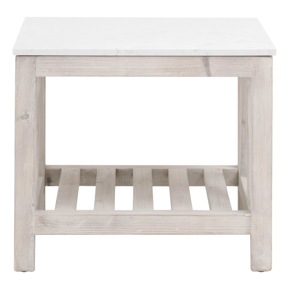 Bella Antique Transitional Spruce End Table. Picture 1