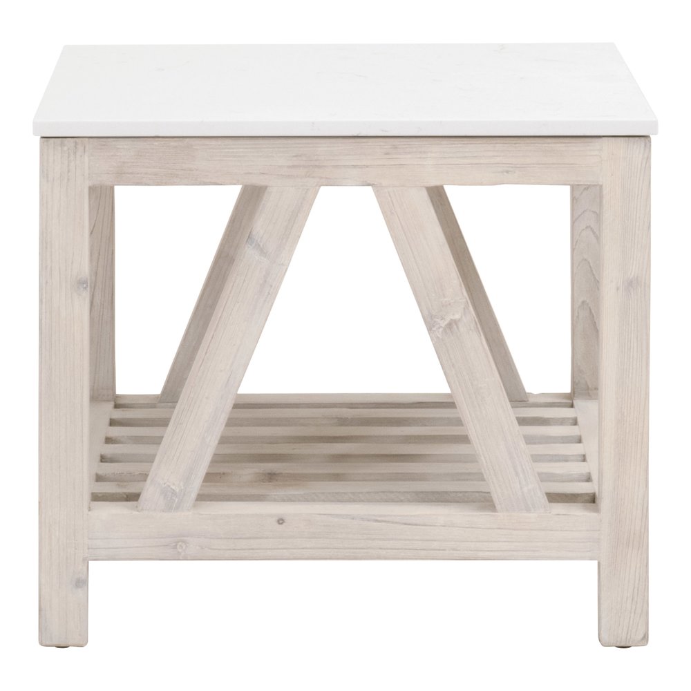Bella Antique Transitional Spruce End Table. Picture 3