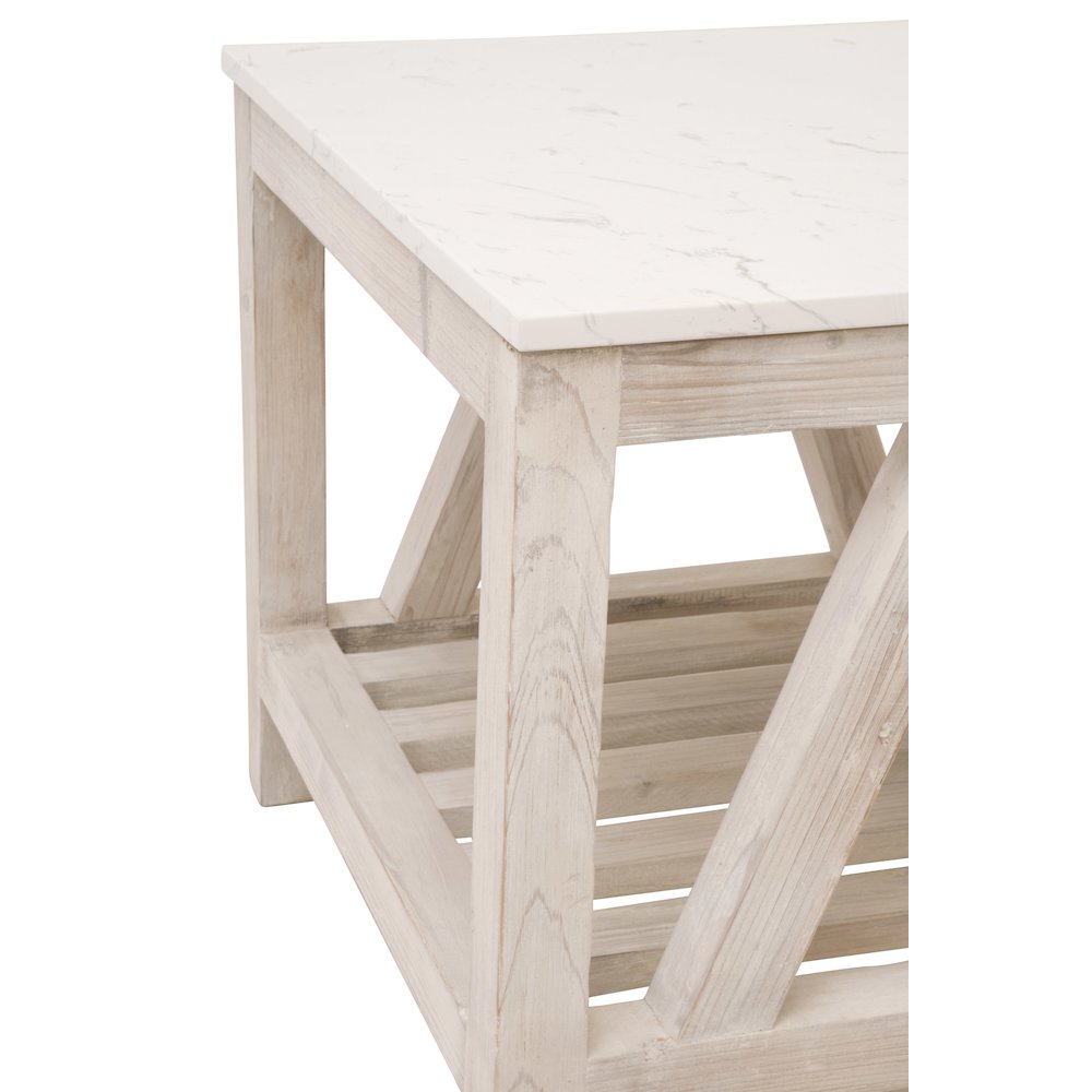 Bella Antique Transitional Spruce End Table. Picture 4