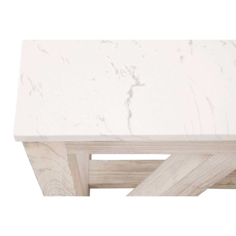Bella Antique Transitional Spruce End Table. Picture 5