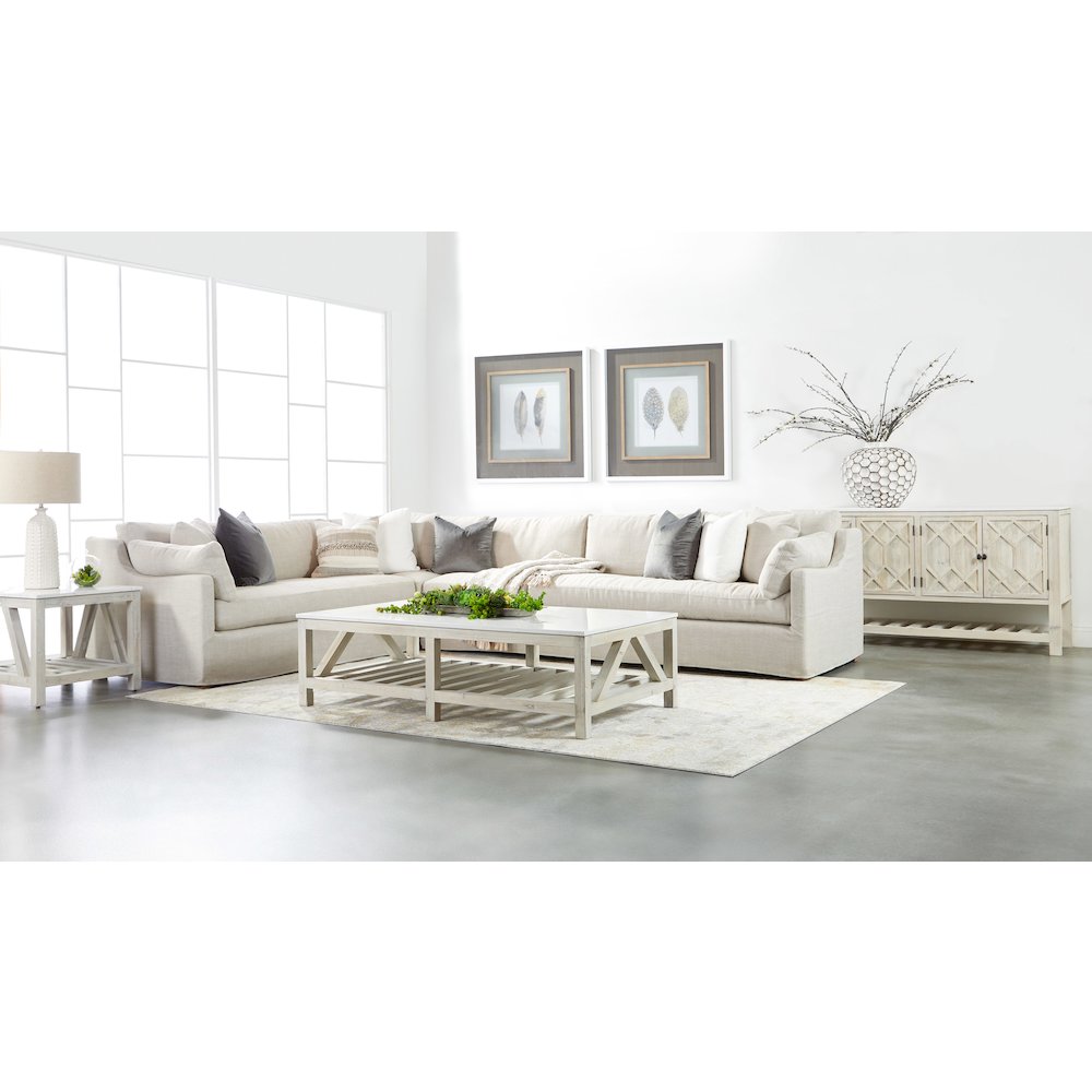 Bella Antique Transitional Spruce End Table. Picture 10
