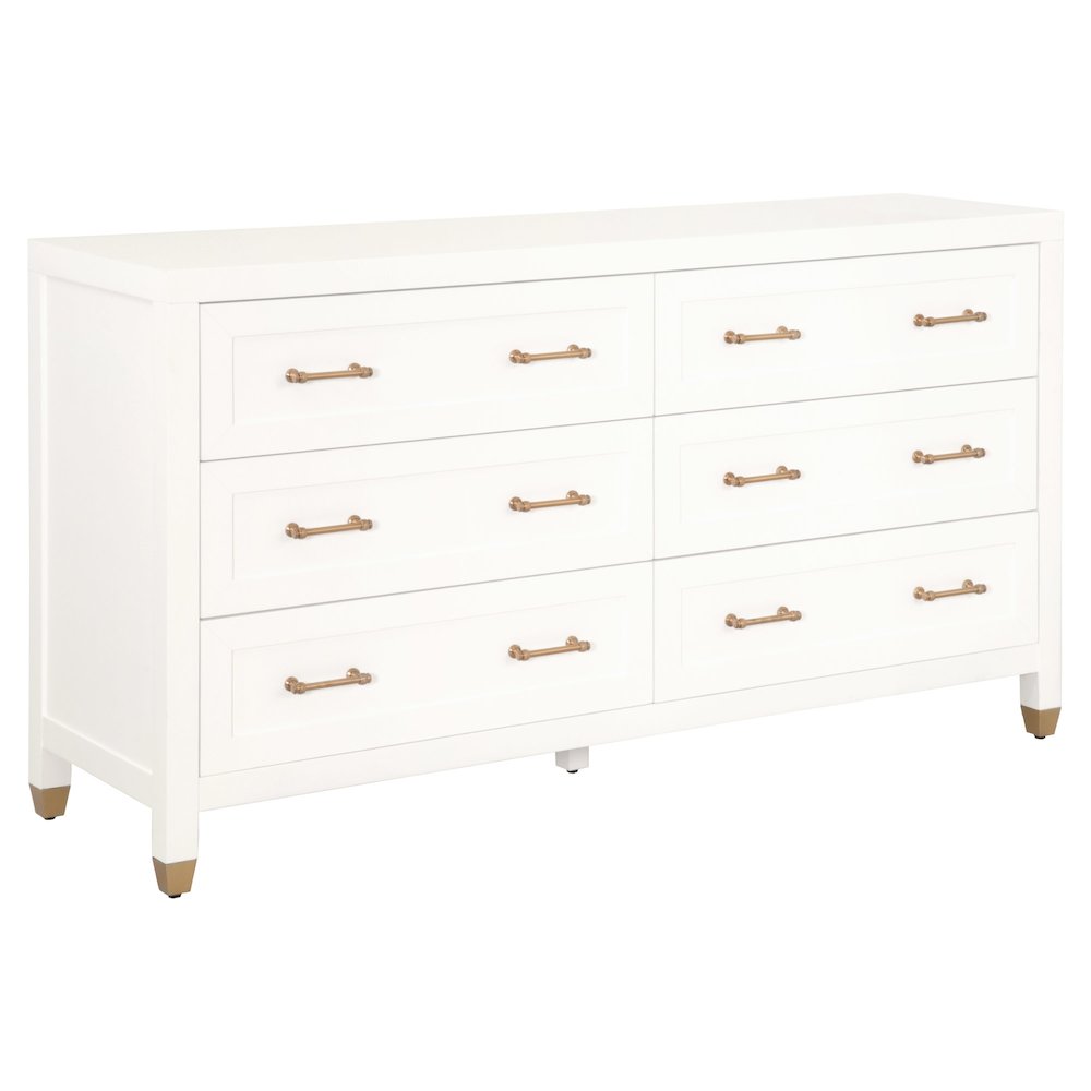 Traditions Transitional Stella 6-Drawer Double Dresser. Picture 3