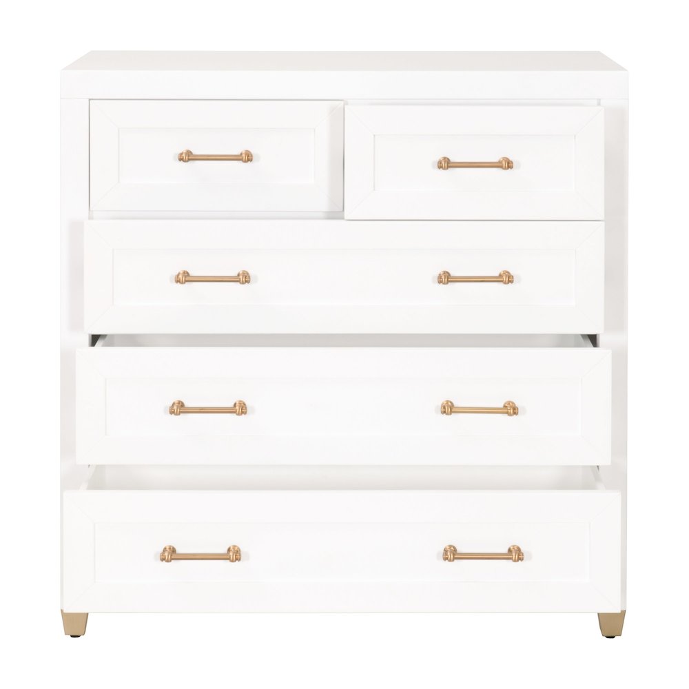 Traditions Transitional Stella 5-Drawer High Chest. Picture 2