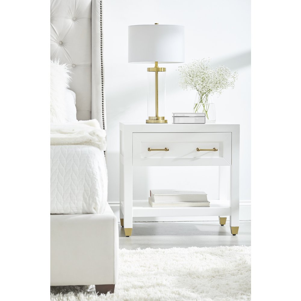 Traditions Transitional Stella 1-Drawer Nightstand. Picture 7