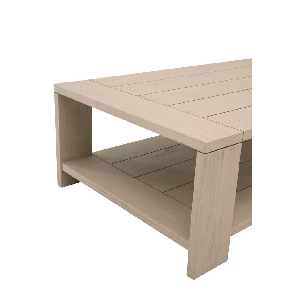 Woven - Outdoor  Transitional Sur Outdoor Coffee Table. Picture 5