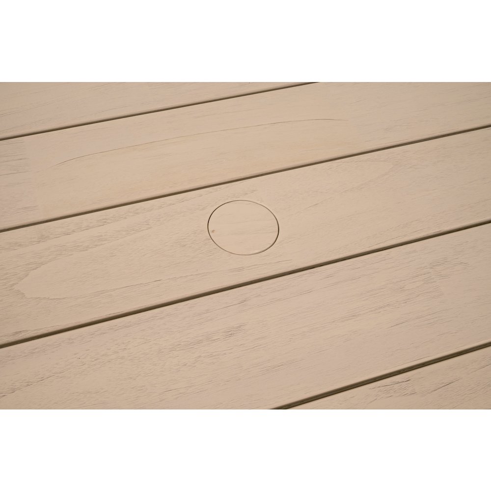 Woven - Outdoor  Transitional Sur Outdoor Dining Table. Picture 12