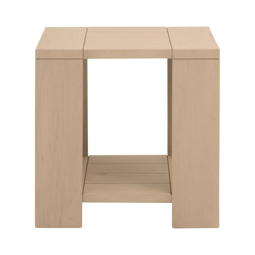 Woven - Outdoor  Transitional Sur Outdoor End Table. Picture 1