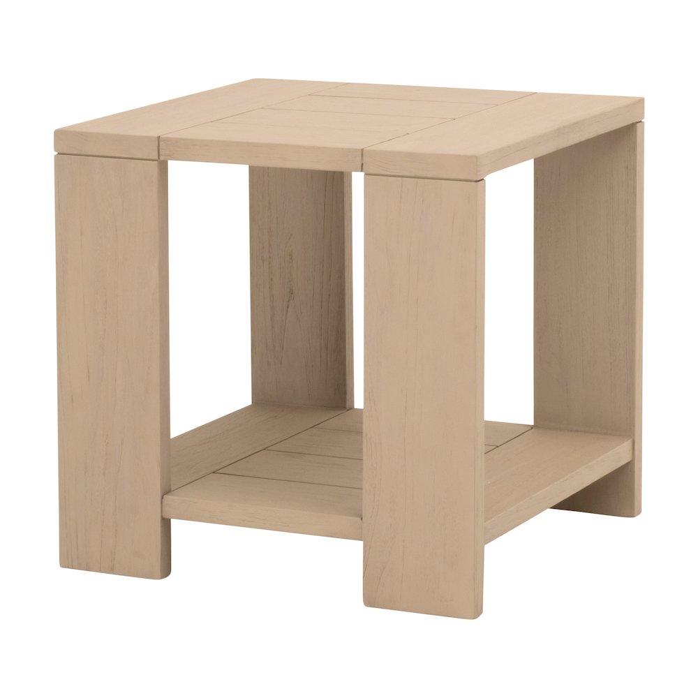 Woven - Outdoor  Transitional Sur Outdoor End Table. Picture 2