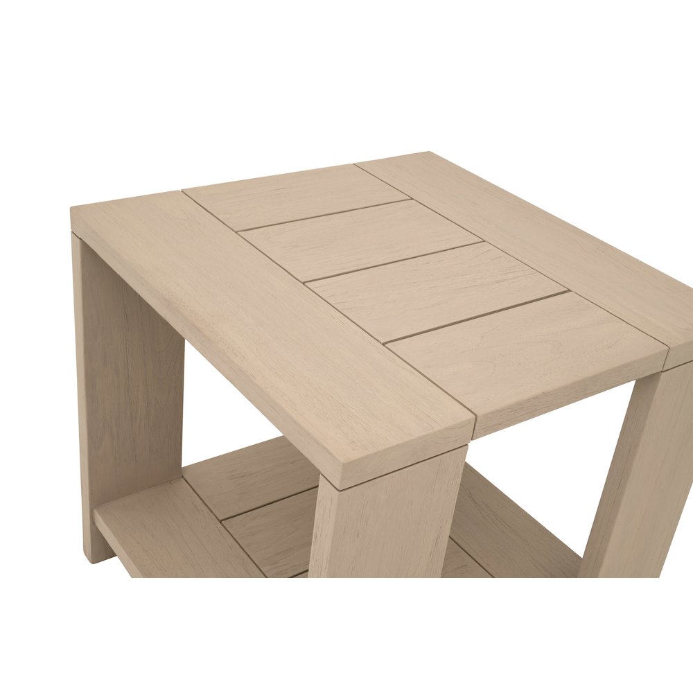 Woven - Outdoor  Transitional Sur Outdoor End Table. Picture 4