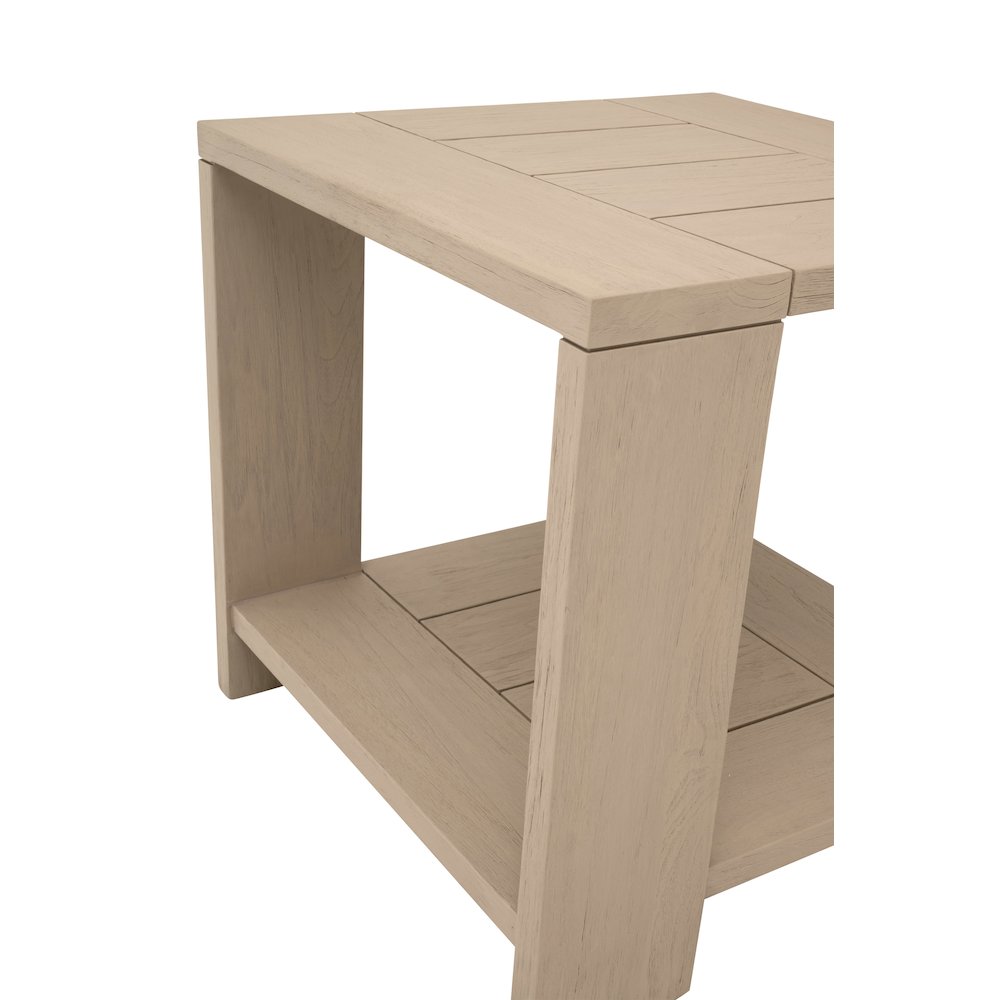 Woven - Outdoor  Transitional Sur Outdoor End Table. Picture 5