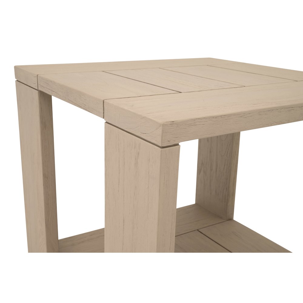 Woven - Outdoor  Transitional Sur Outdoor End Table. Picture 6