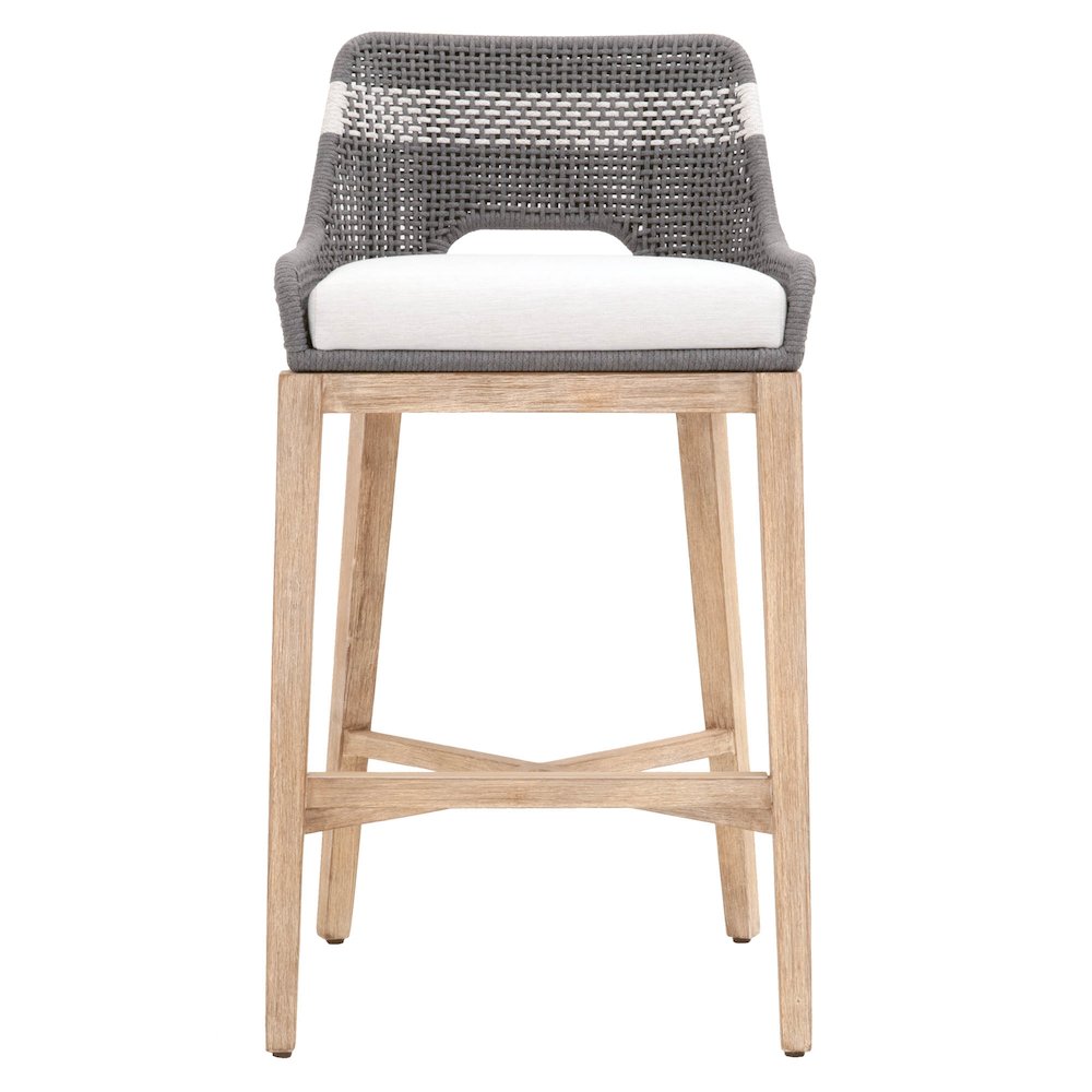 Woven Transitional Tapestry Barstool. Picture 1