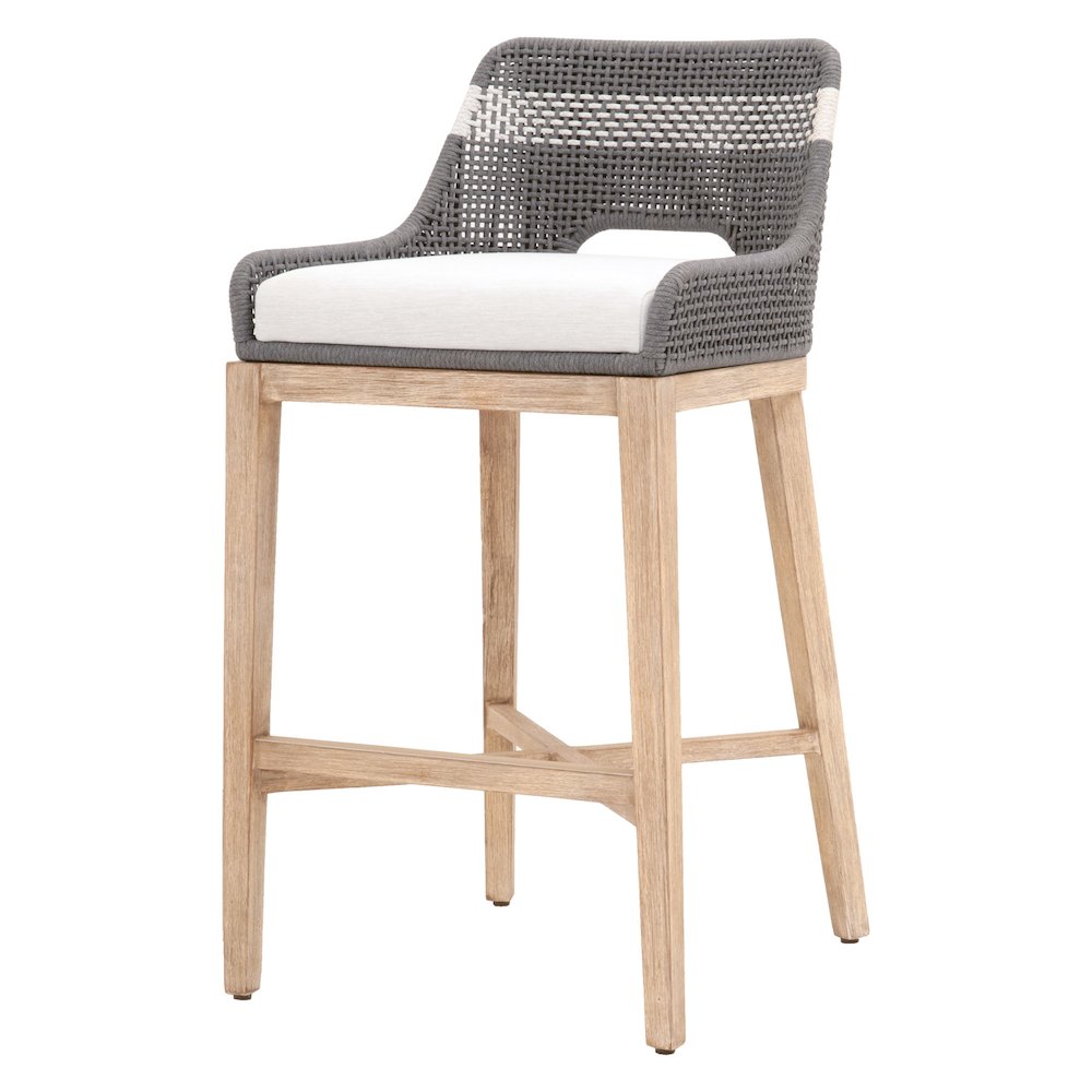 Woven Transitional Tapestry Barstool. Picture 2