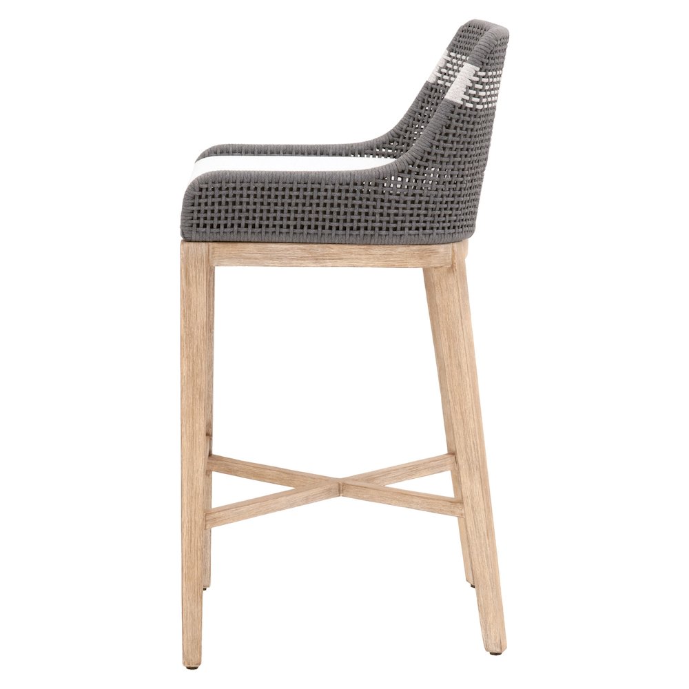 Woven Transitional Tapestry Barstool. Picture 3