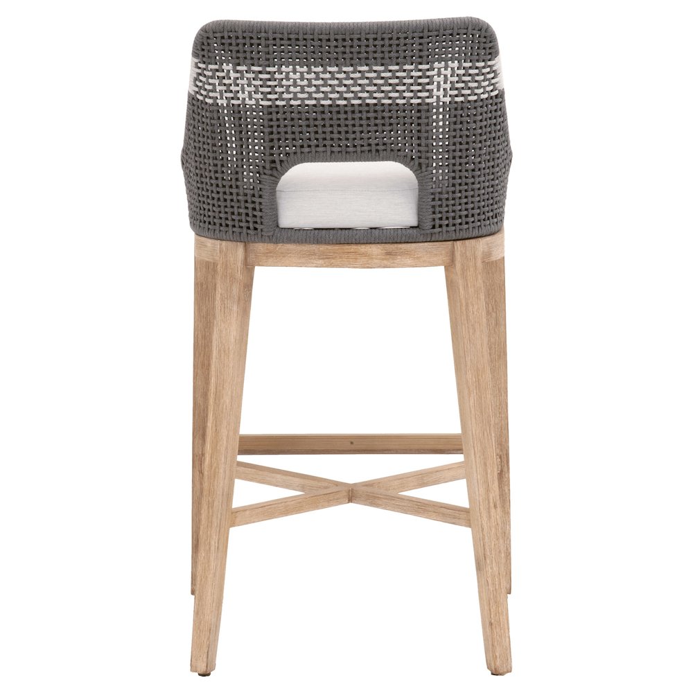 Woven Transitional Tapestry Barstool. Picture 5