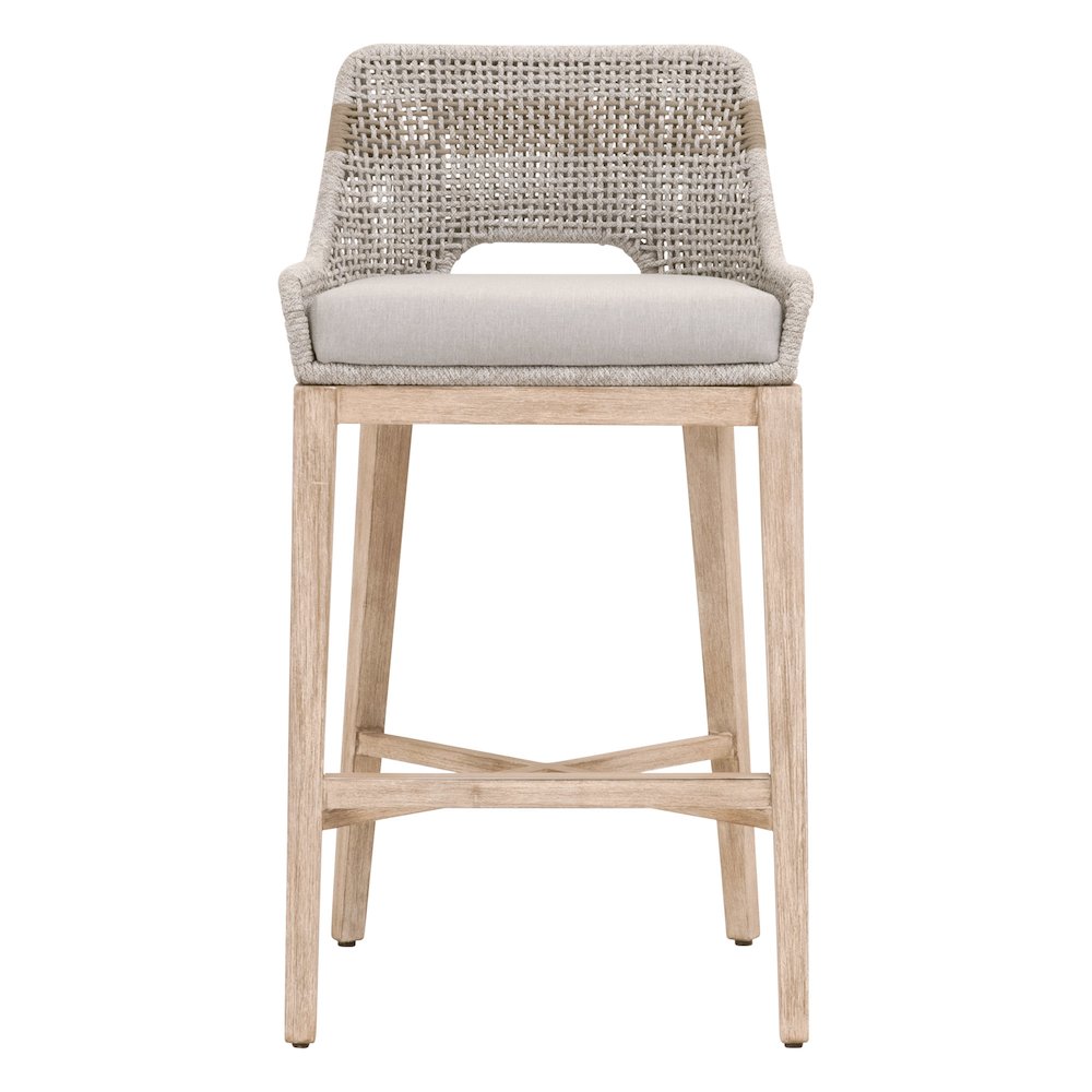 Woven Transitional Tapestry Barstool. Picture 1
