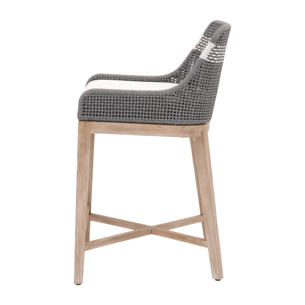 Woven Transitional Tapestry Counter Stool. Picture 3