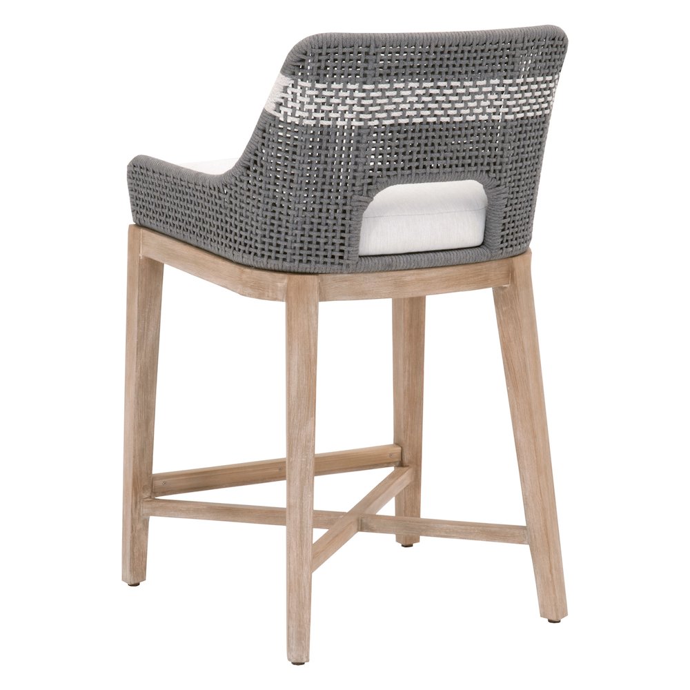 Woven Transitional Tapestry Counter Stool. Picture 4