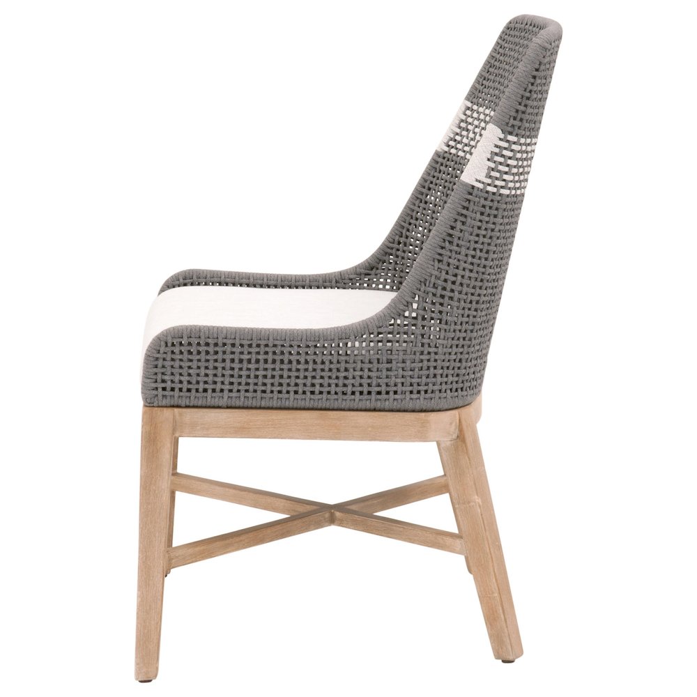 Woven Transitional Tapestry Dining Chair, Set of 2. Picture 3