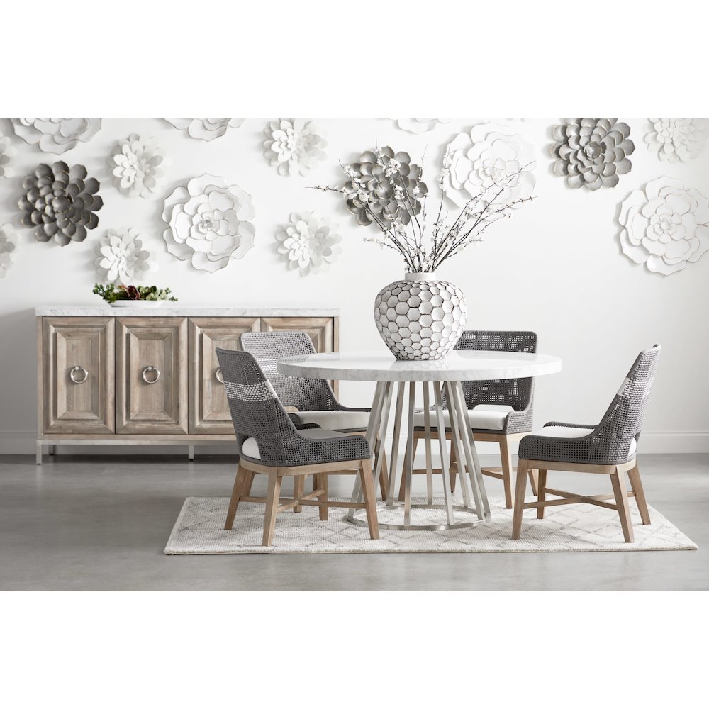 Woven Transitional Tapestry Dining Chair, Set of 2. Picture 8