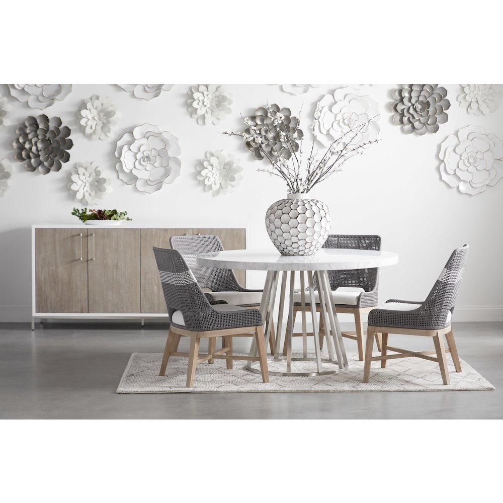 Woven Transitional Tapestry Dining Chair, Set of 2. Picture 9