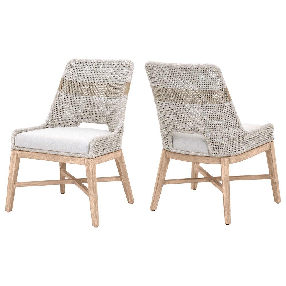 Woven Transitional Tapestry Dining Chair, Set of 2. Picture 1