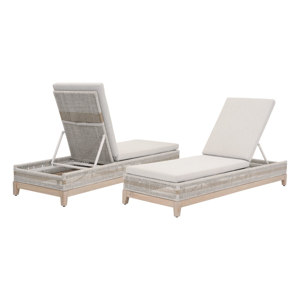 Woven - Outdoor  Transitional Tapestry Outdoor Chaise Lounge. Picture 6