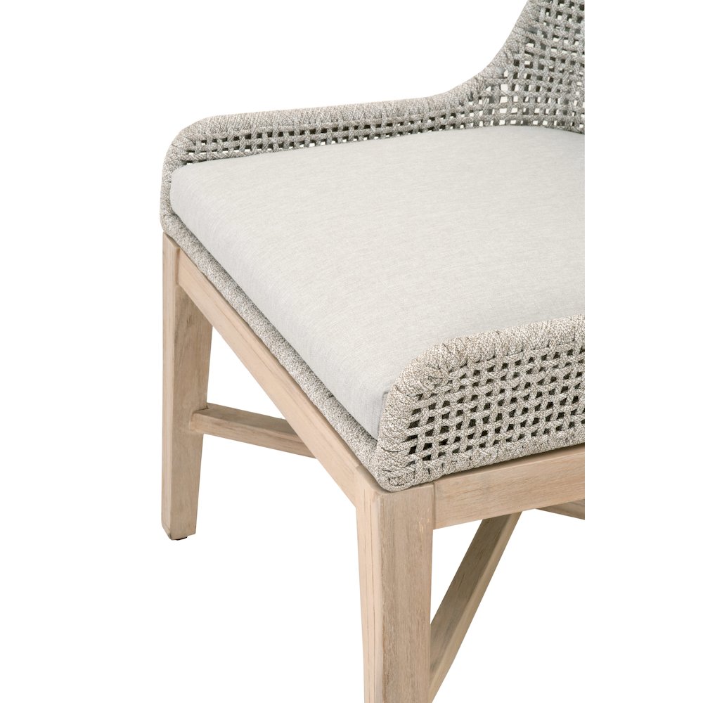 Woven - Outdoor  Transitional Tapestry Outdoor Dining Chair, Set of 2. Picture 6