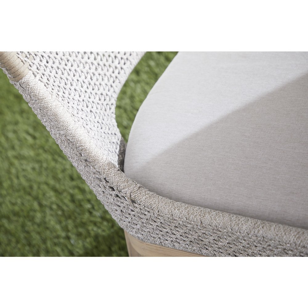 Woven - Outdoor  Transitional Tapestry Outdoor Dining Chair, Set of 2. Picture 9