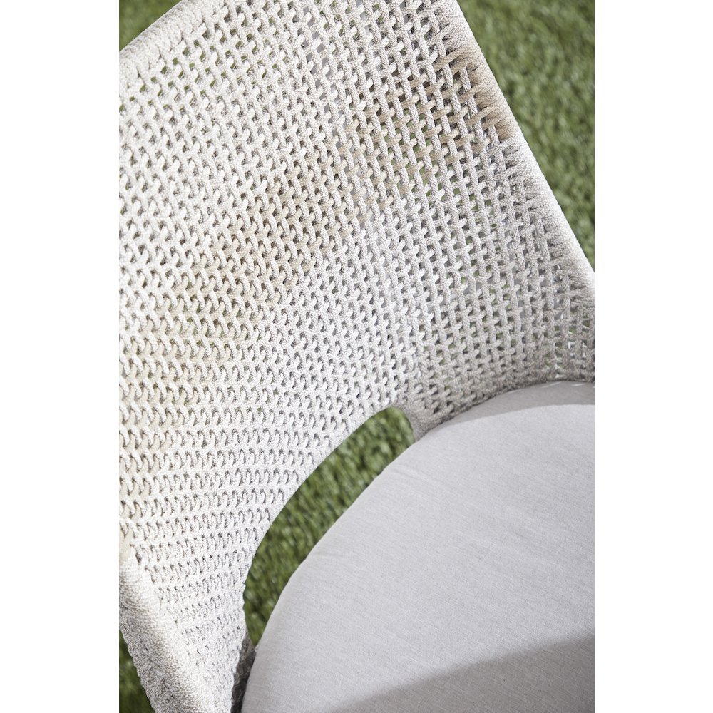 Woven - Outdoor  Transitional Tapestry Outdoor Dining Chair, Set of 2. Picture 10