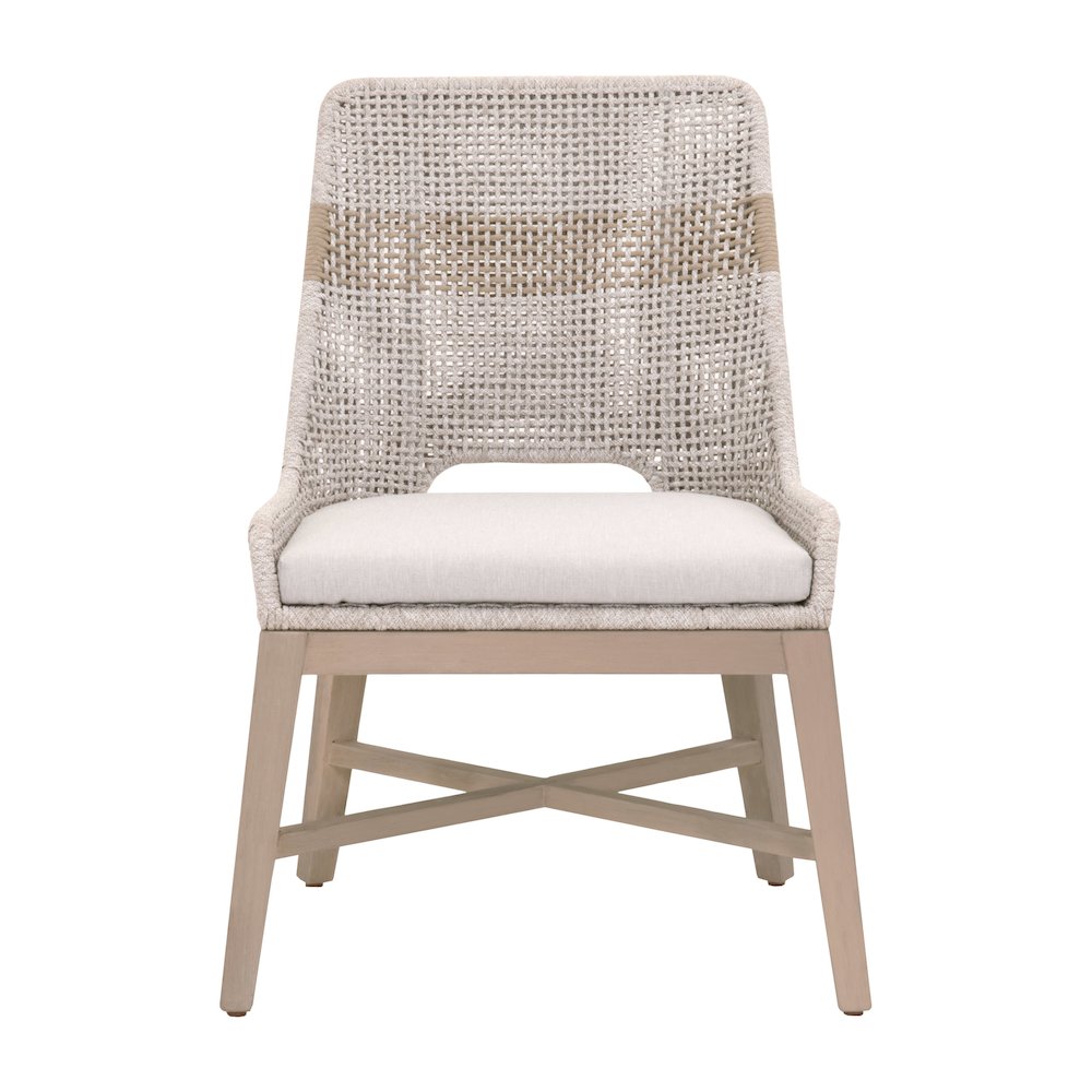 Woven - Outdoor  Transitional Tapestry Outdoor Dining Chair, Set of 2. Picture 16