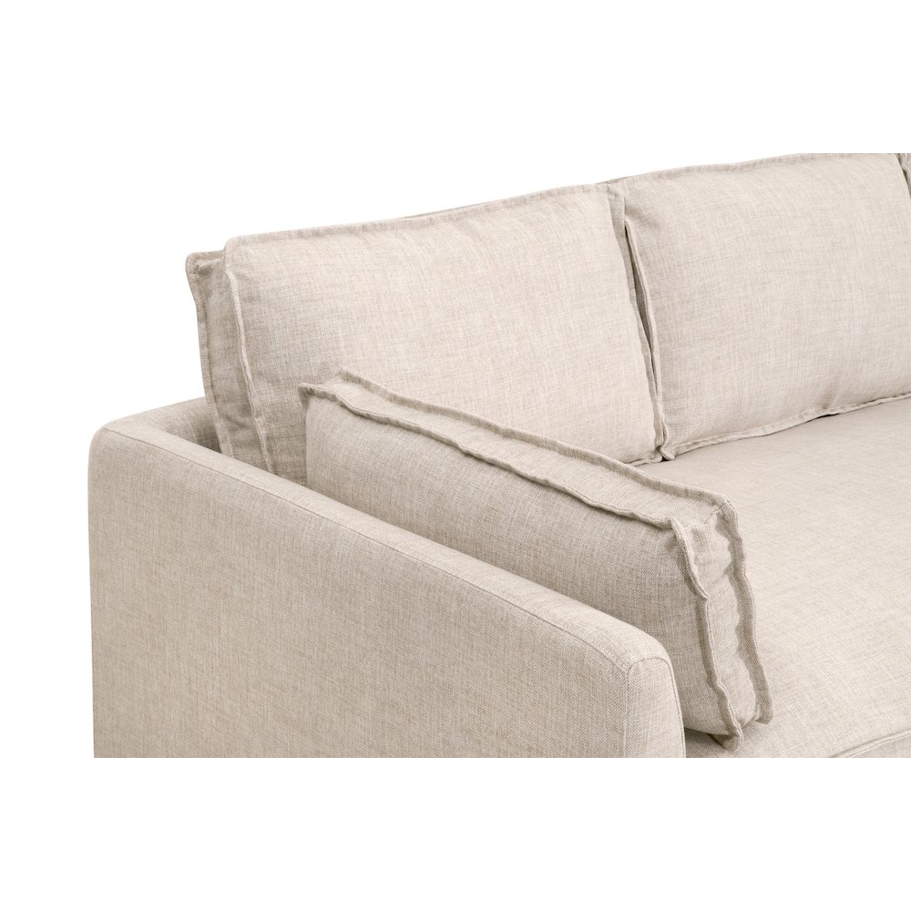 Transitional Thea Outdoor 90" Taper Arm Slipcover Sofa. Picture 4