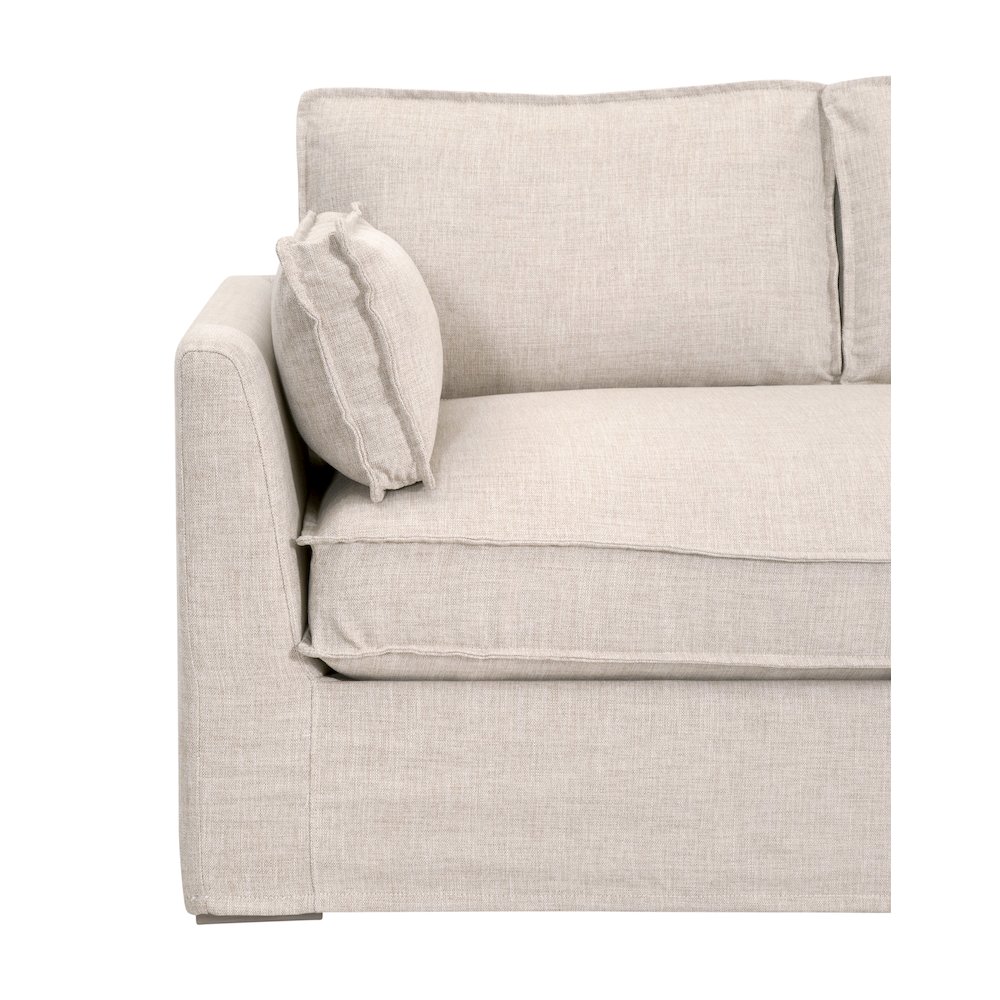 Transitional Thea Outdoor 90" Taper Arm Slipcover Sofa. Picture 6