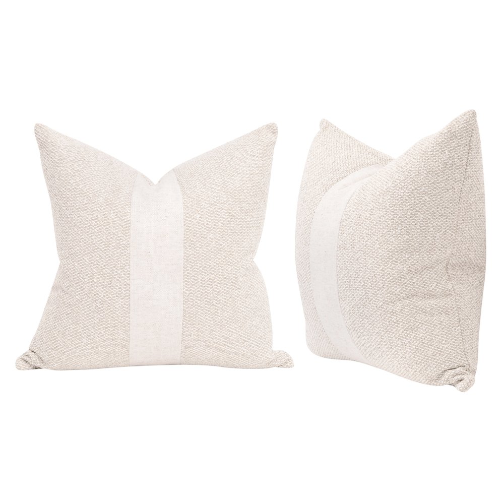Transitional The Split Decision 22" Essential Pillow, Set of 2. Picture 1