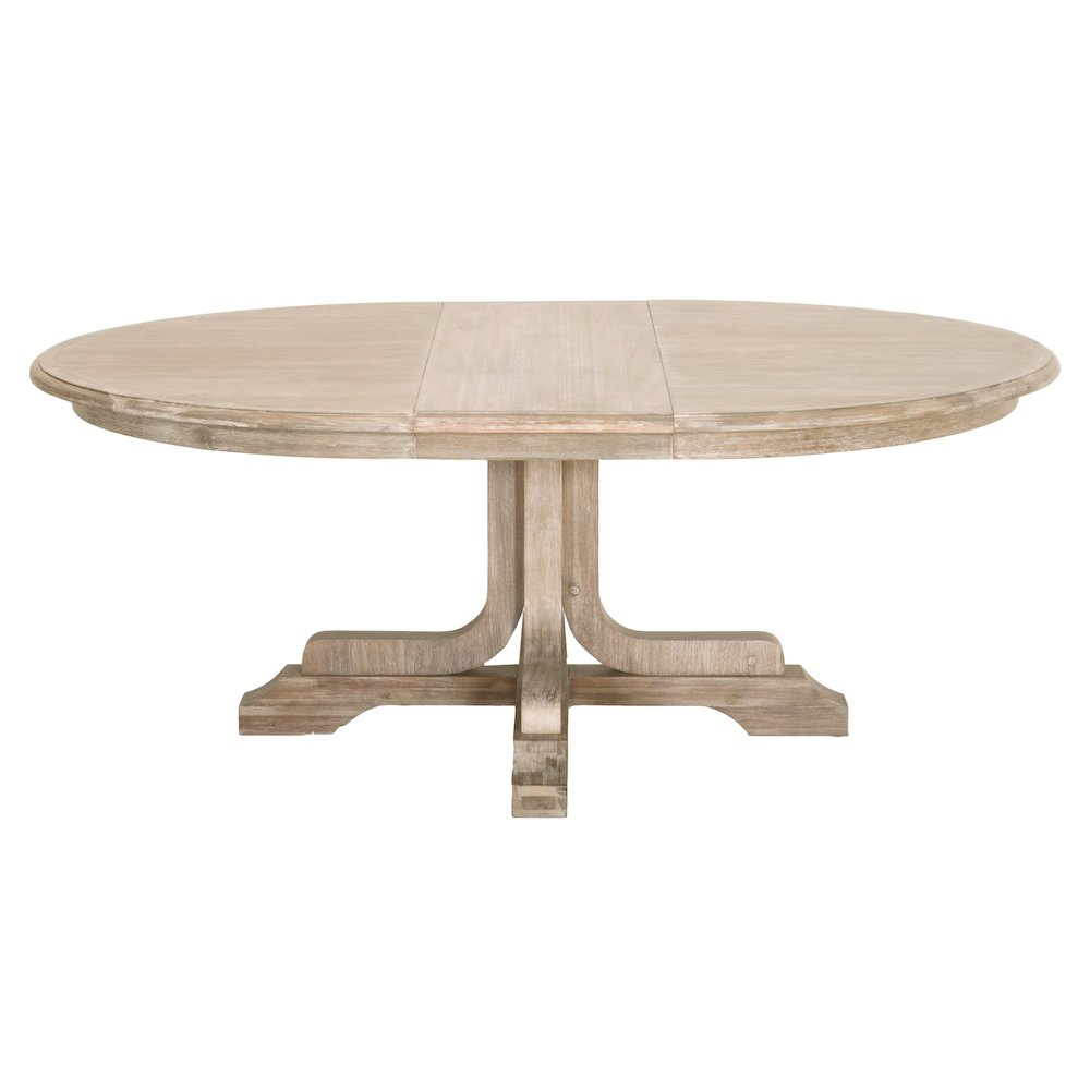 Traditions Transitional Torrey 60" Round Extension Dining Table. Picture 1