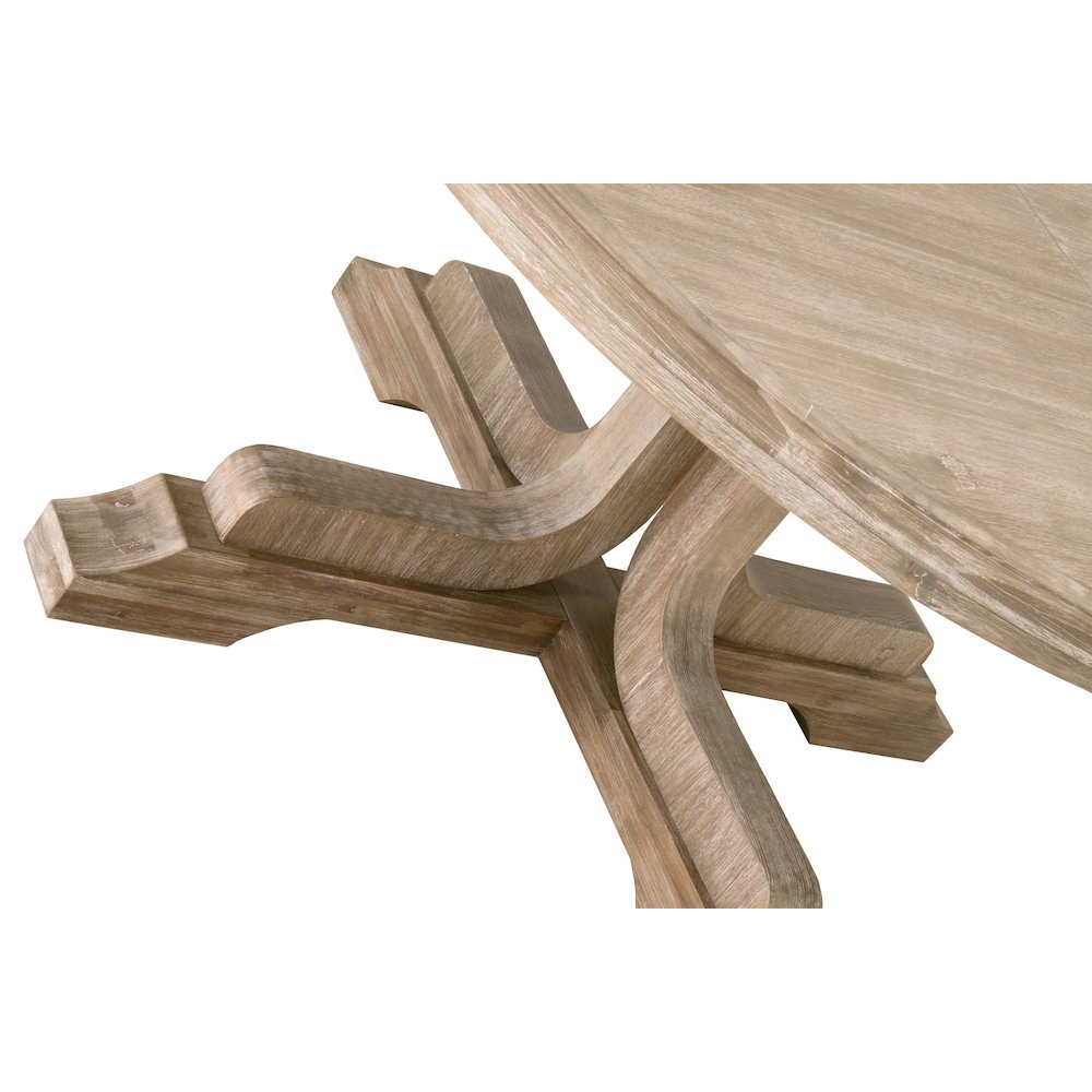 Traditions Transitional Torrey 60" Round Extension Dining Table. Picture 4