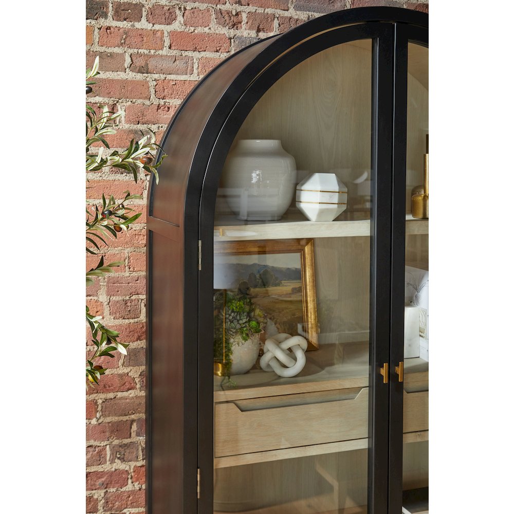 Bella Antique Transitional Toulouse Display Cabinet. Picture 17