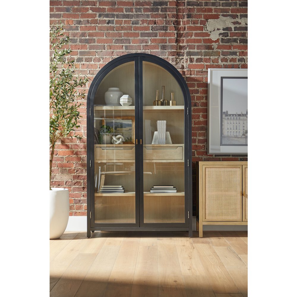 Bella Antique Transitional Toulouse Display Cabinet. Picture 20