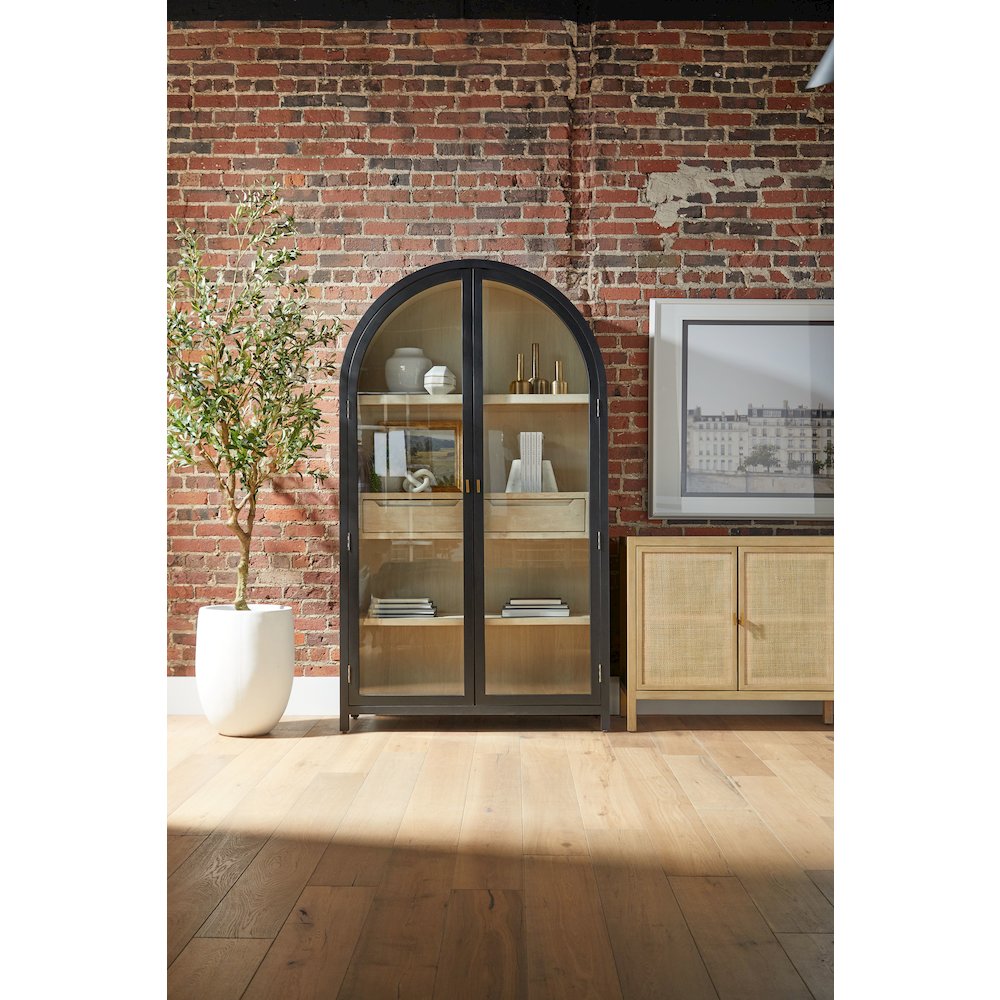 Bella Antique Transitional Toulouse Display Cabinet. Picture 21