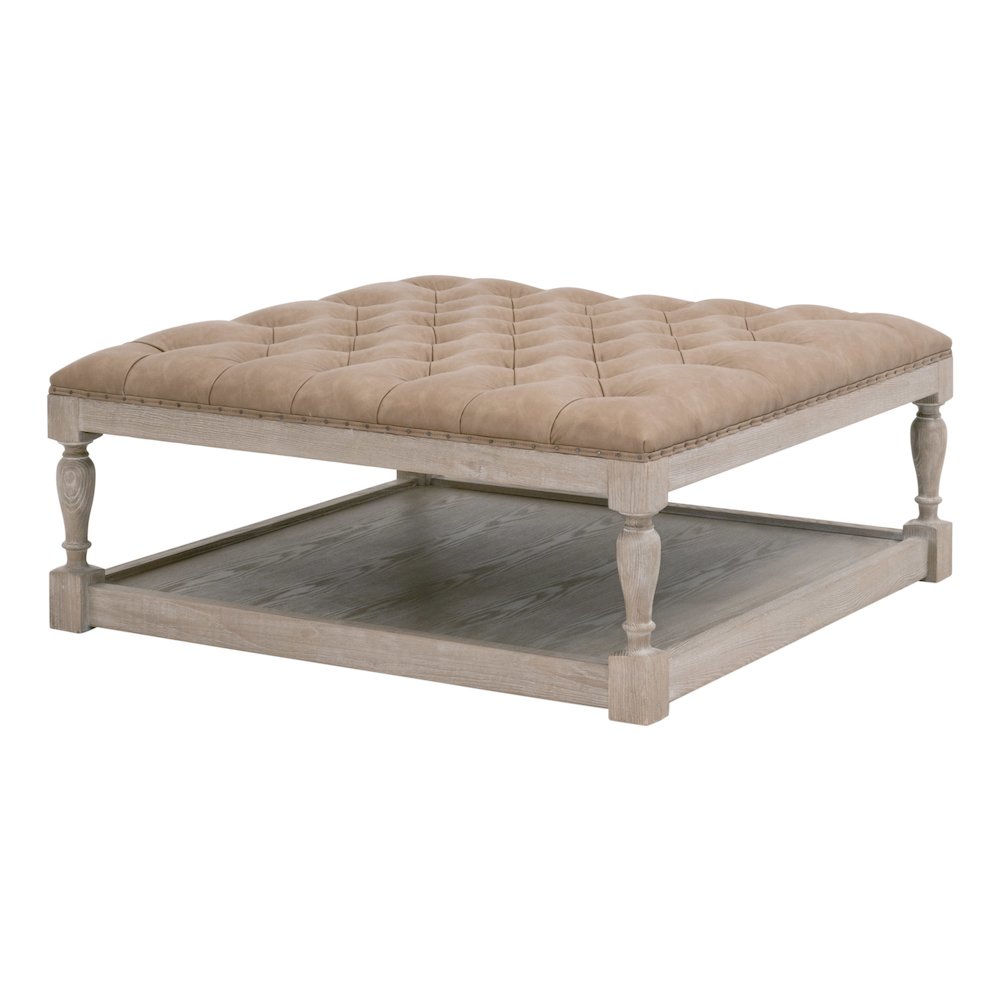 Essentials For Living Townsend Tufted Upholstered Coffee Table. Picture 2
