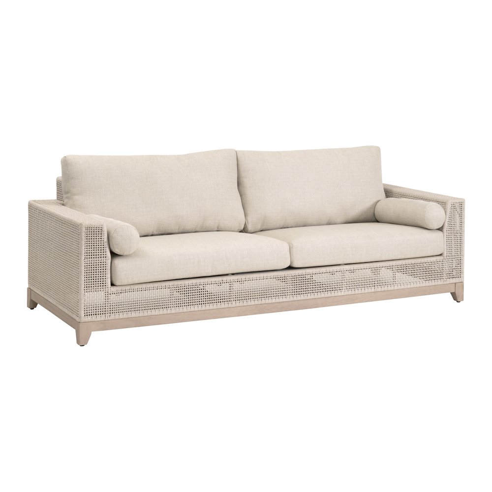 Woven - Outdoor  Transitional Tropez Outdoor 90" Sofa. Picture 2