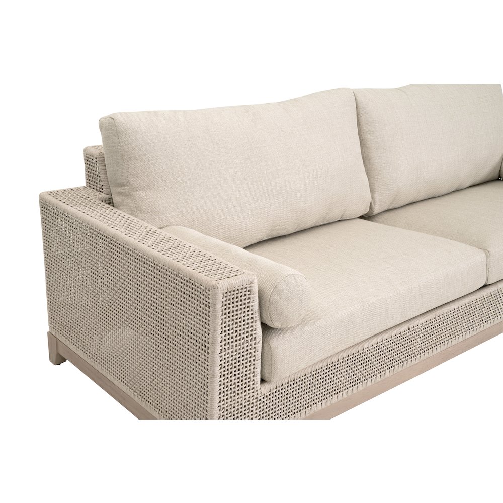 Woven - Outdoor  Transitional Tropez Outdoor 90" Sofa. Picture 4