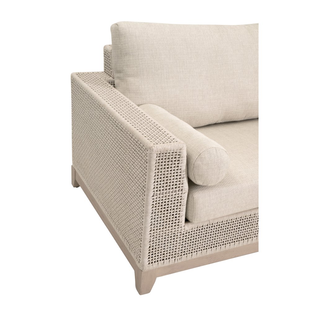 Woven - Outdoor  Transitional Tropez Outdoor 90" Sofa. Picture 6