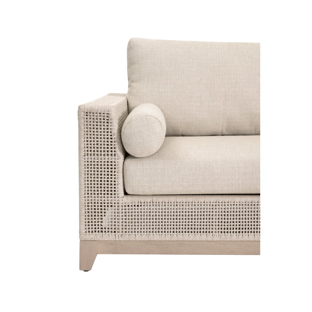 Woven - Outdoor  Transitional Tropez Outdoor 90" Sofa. Picture 7