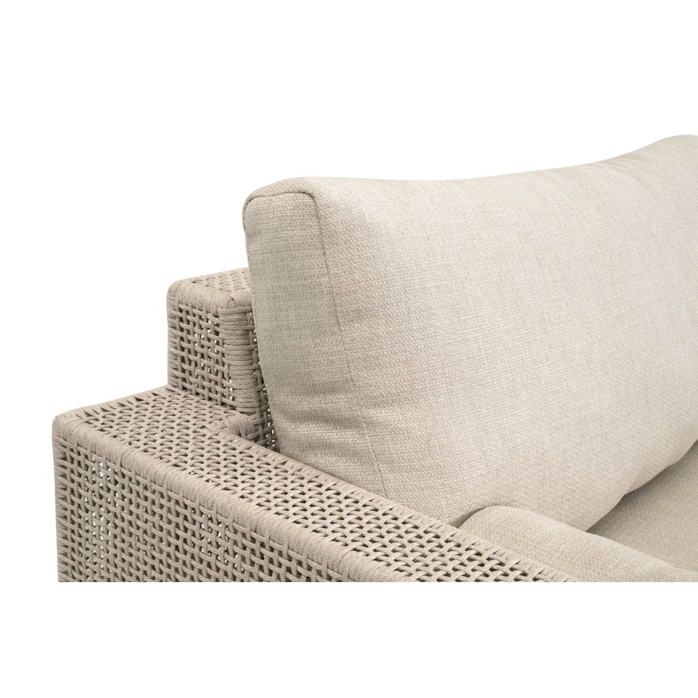 Woven - Outdoor  Transitional Tropez Outdoor 90" Sofa. Picture 8