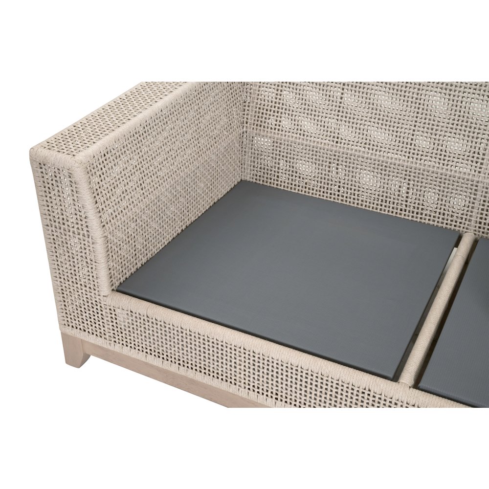 Woven - Outdoor  Transitional Tropez Outdoor 90" Sofa. Picture 11