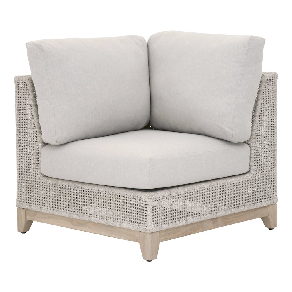 Woven - Outdoor  Transitional Tropez Outdoor Modular Corner Sofa. Picture 1