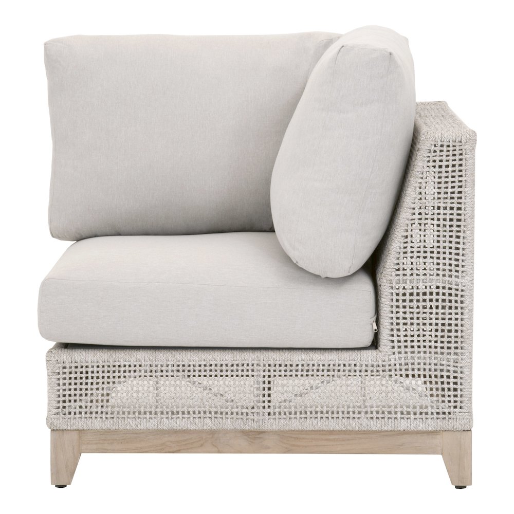 Woven - Outdoor  Transitional Tropez Outdoor Modular Corner Sofa. Picture 3
