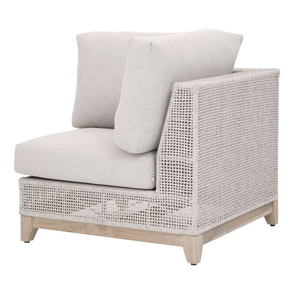 Woven - Outdoor  Transitional Tropez Outdoor Modular Corner Sofa. Picture 4