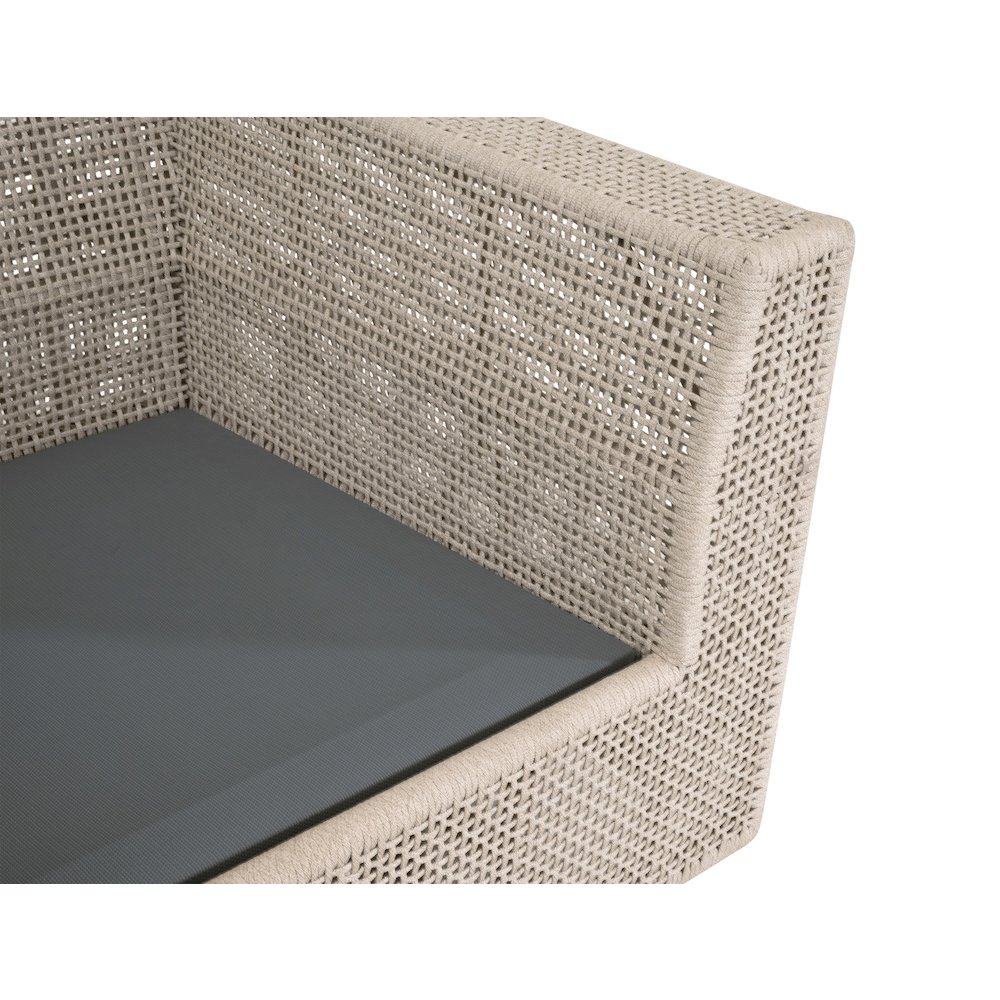 Woven - Outdoor  Transitional Tropez Outdoor Swivel Rocker Sofa Chair. Picture 9